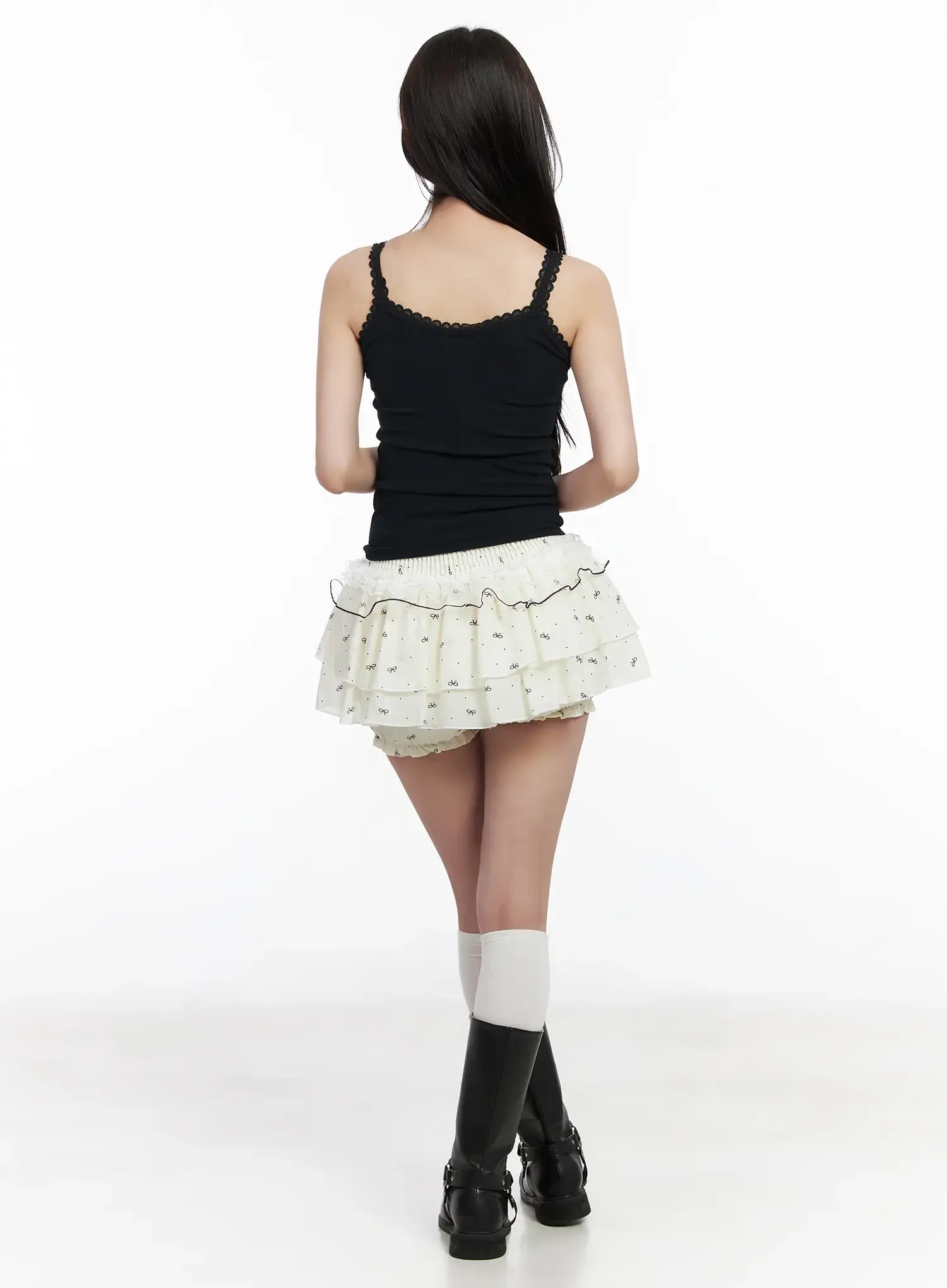 Lace Trim Crop Tank Top CM527 - Image 5