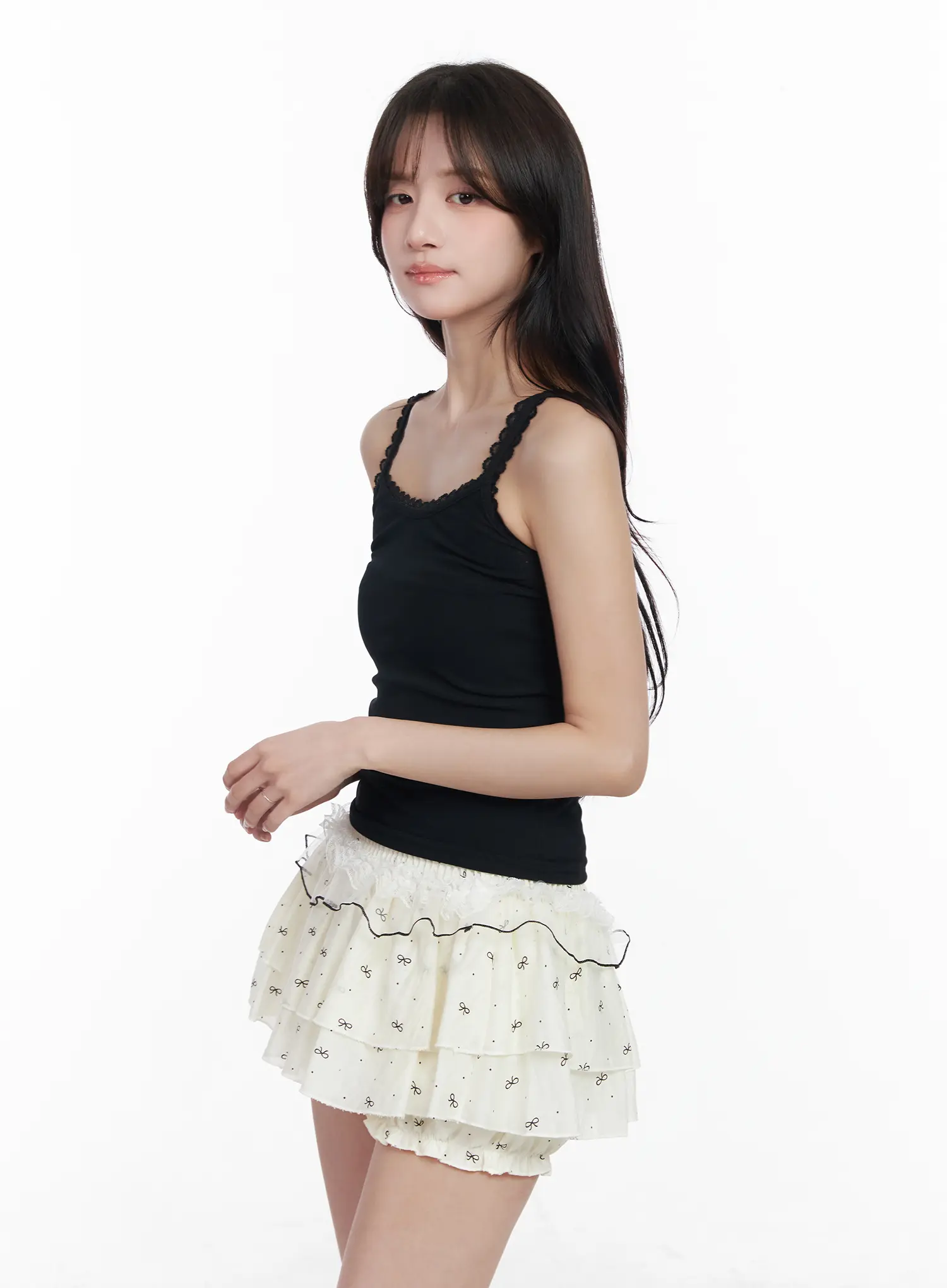 Lace Trim Crop Tank Top CM527 - Image 6