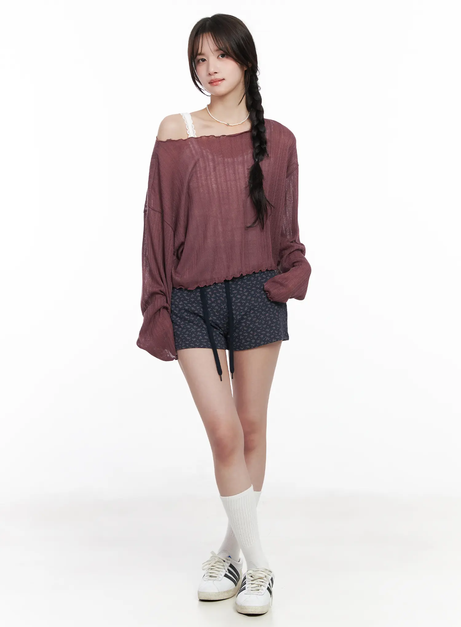 Lace Trim Crop Tank Top CM527 - Image 7