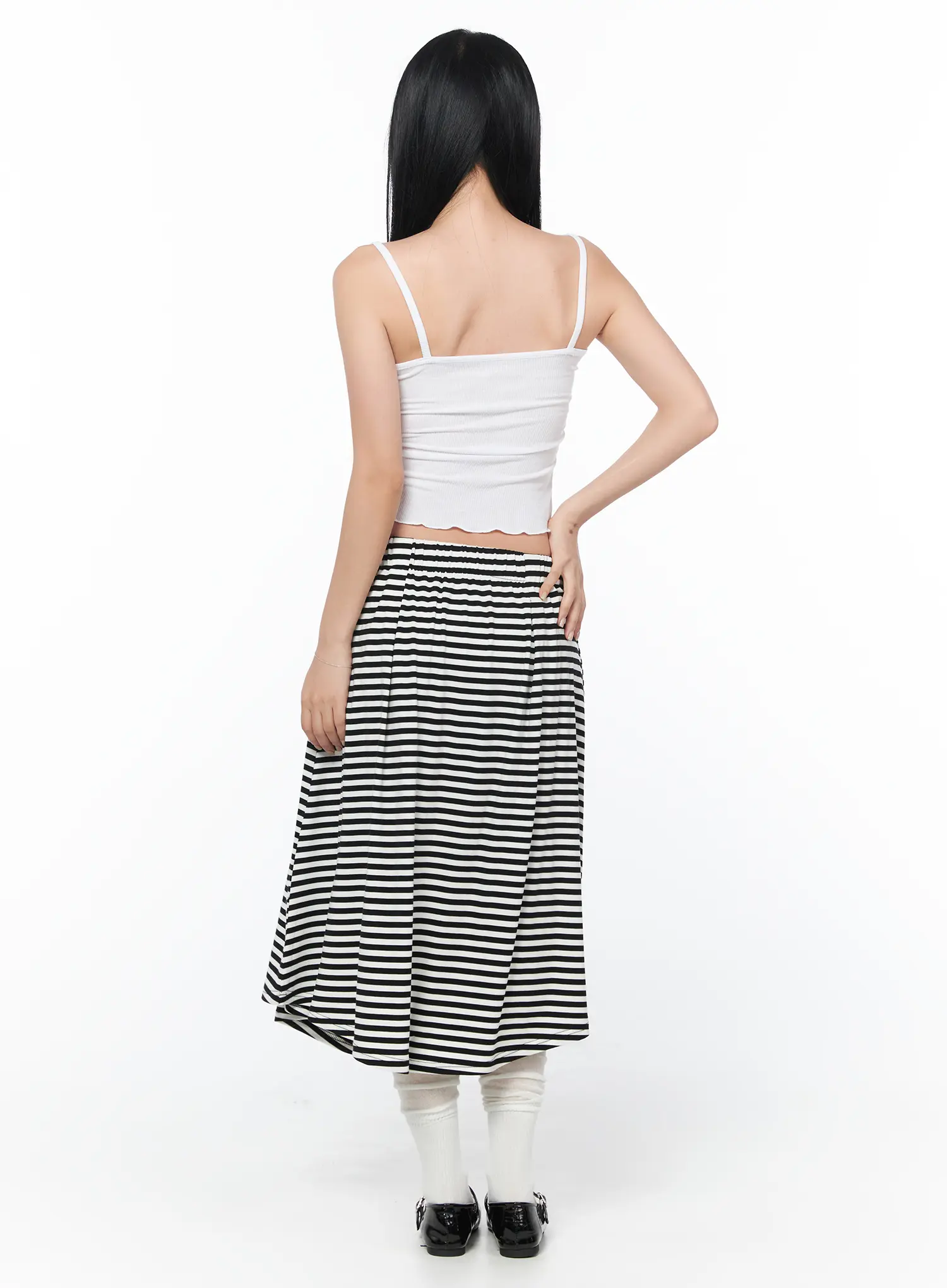Lace-Trim Ribbed Cami CY512 - Image 5