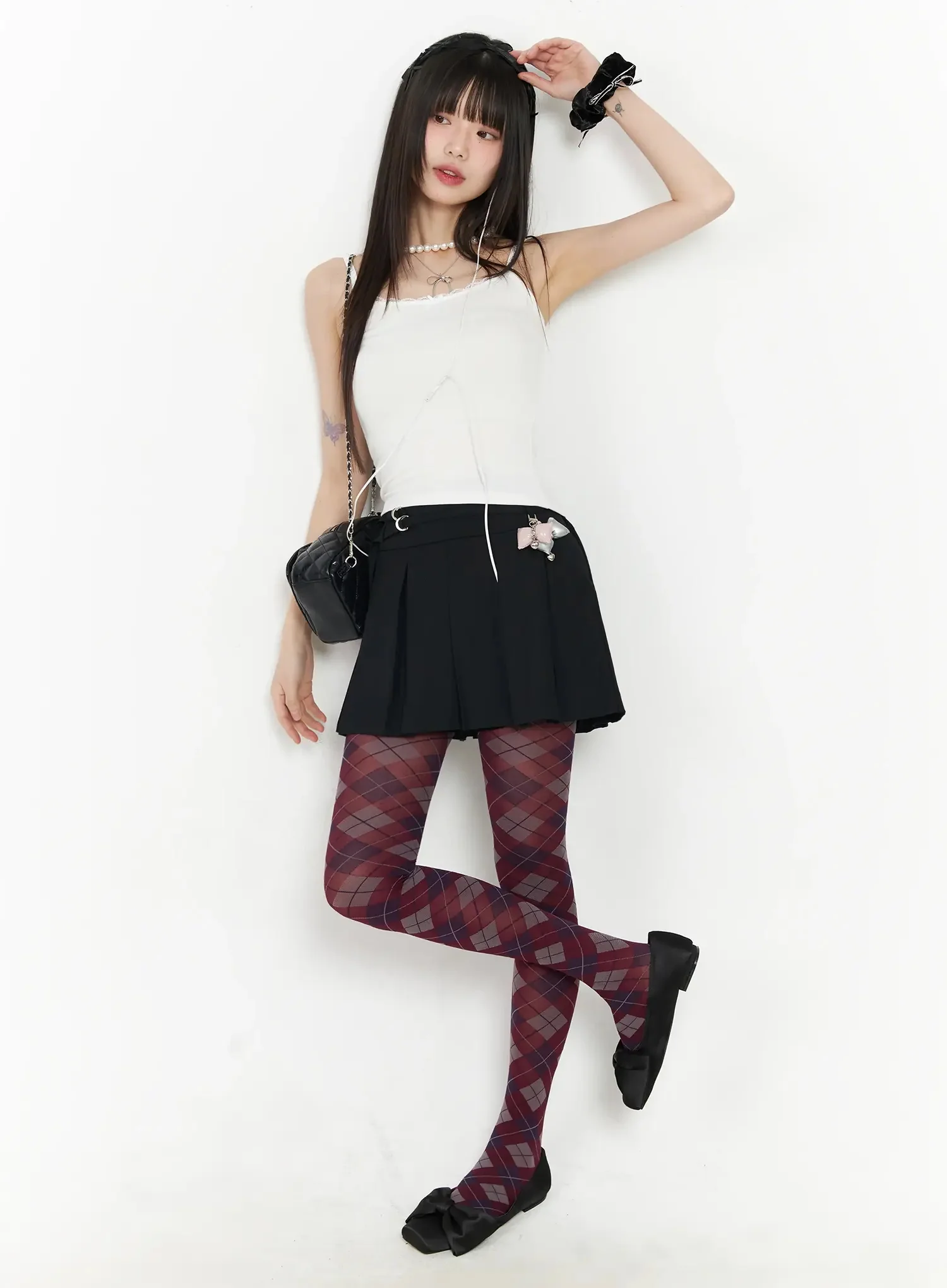 Lace Trim Ribbon Camisole IM523 - Image 11