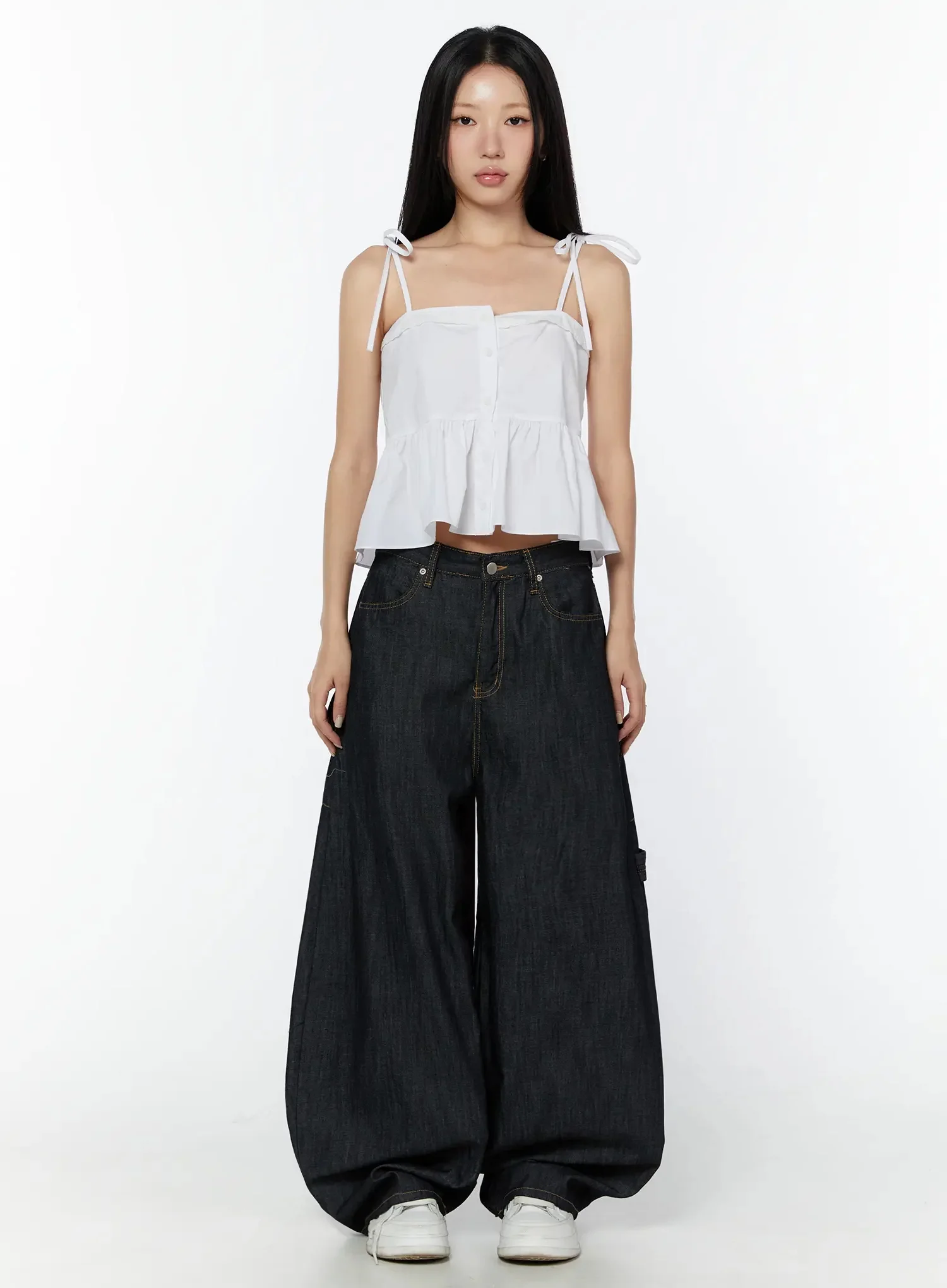 Lace Trim Ruffle Blouse IY526 - Image 10