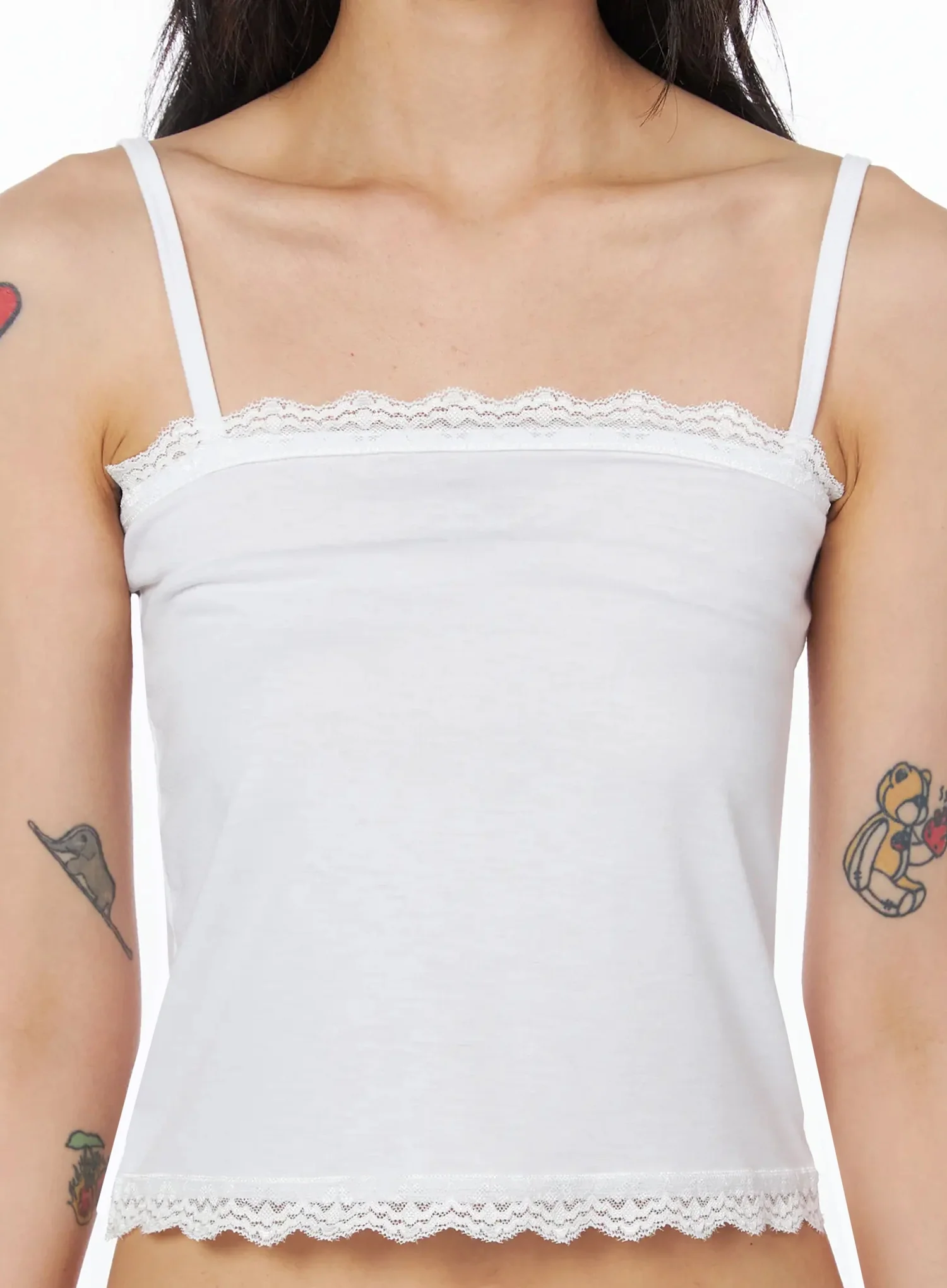 Lace Trim Sleeveless Camisole IU509 - Image 6