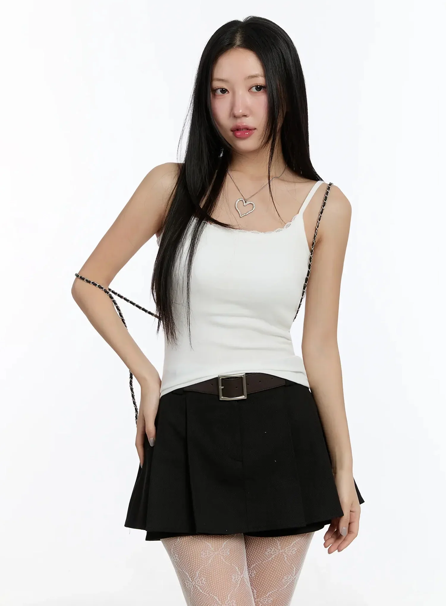 Lace Trim Square Neck Cami Top IM513