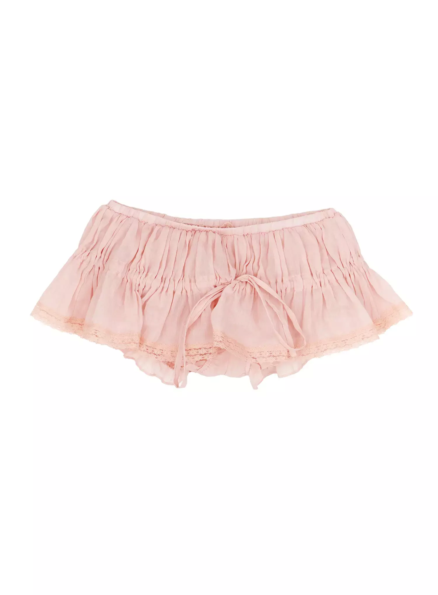 Lace Trim Tiered Mini Skort IY501 - Image 14
