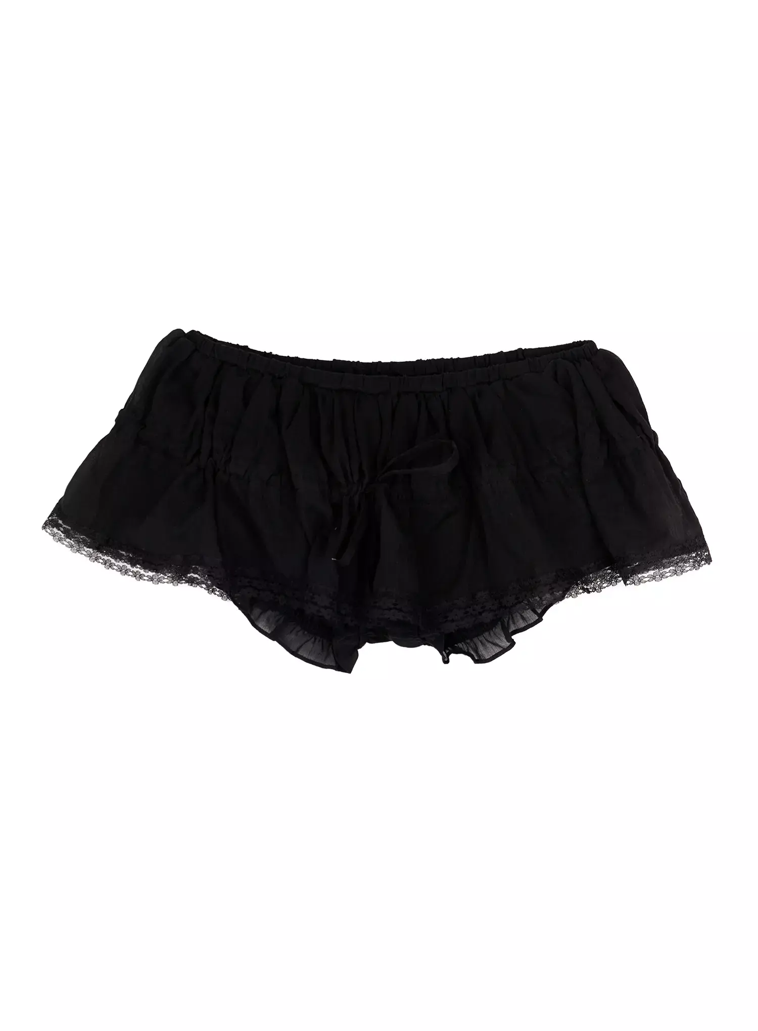 Lace Trim Tiered Mini Skort IY501 - Image 15
