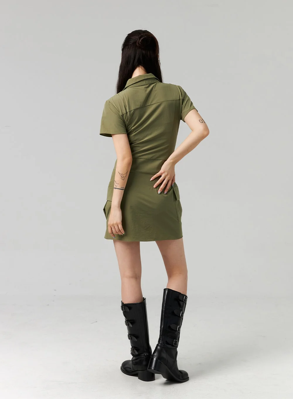 Lace-Up Mini Dress CL321 - Image 12