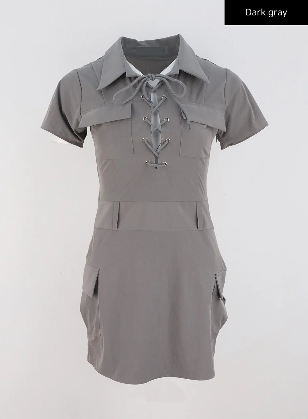 Lace-Up Mini Dress CL321 - Image 16