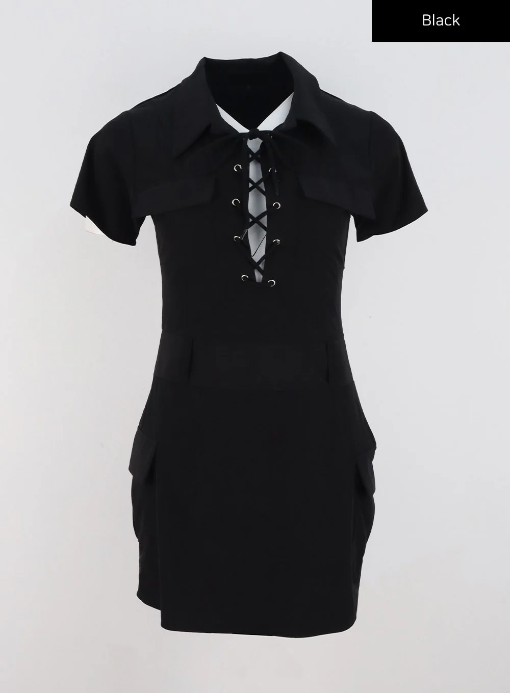 Lace-Up Mini Dress CL321 - Image 17