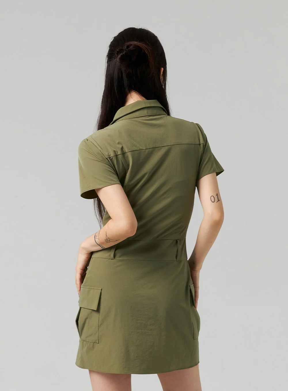 Lace-Up Mini Dress CL321 - Image 6