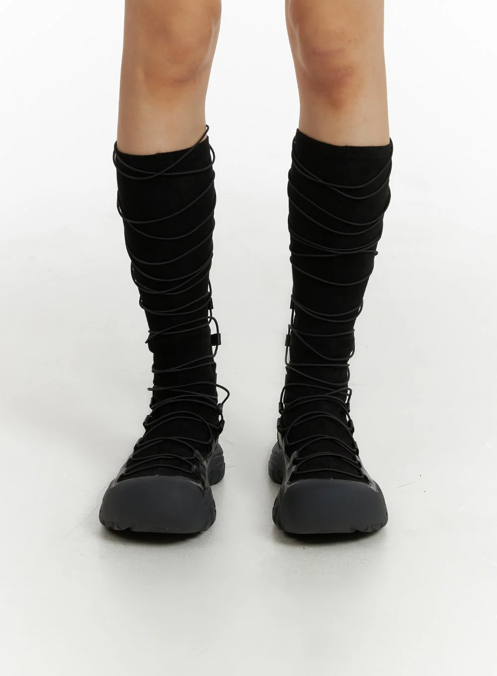 Lace-Up Platform Boots CJ431 - Image 2