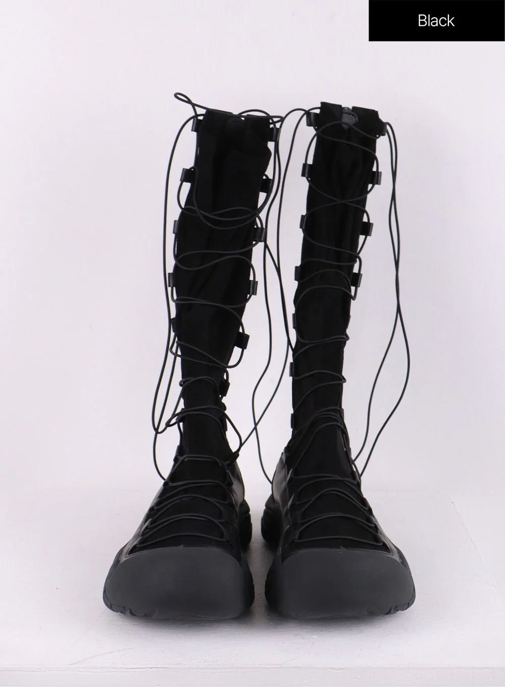 Lace-Up Platform Boots CJ431 - Image 6