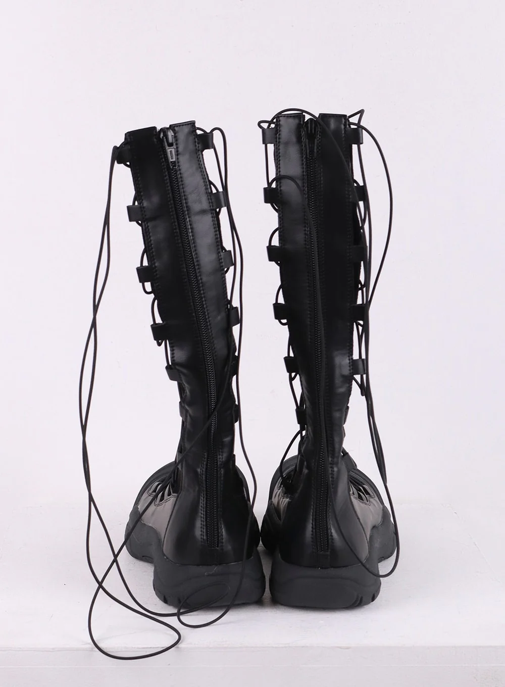 Lace-Up Platform Boots CJ431 - Image 8