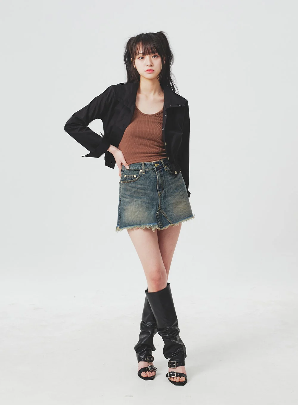 Layered Buckle Heels BA305 - Image 3