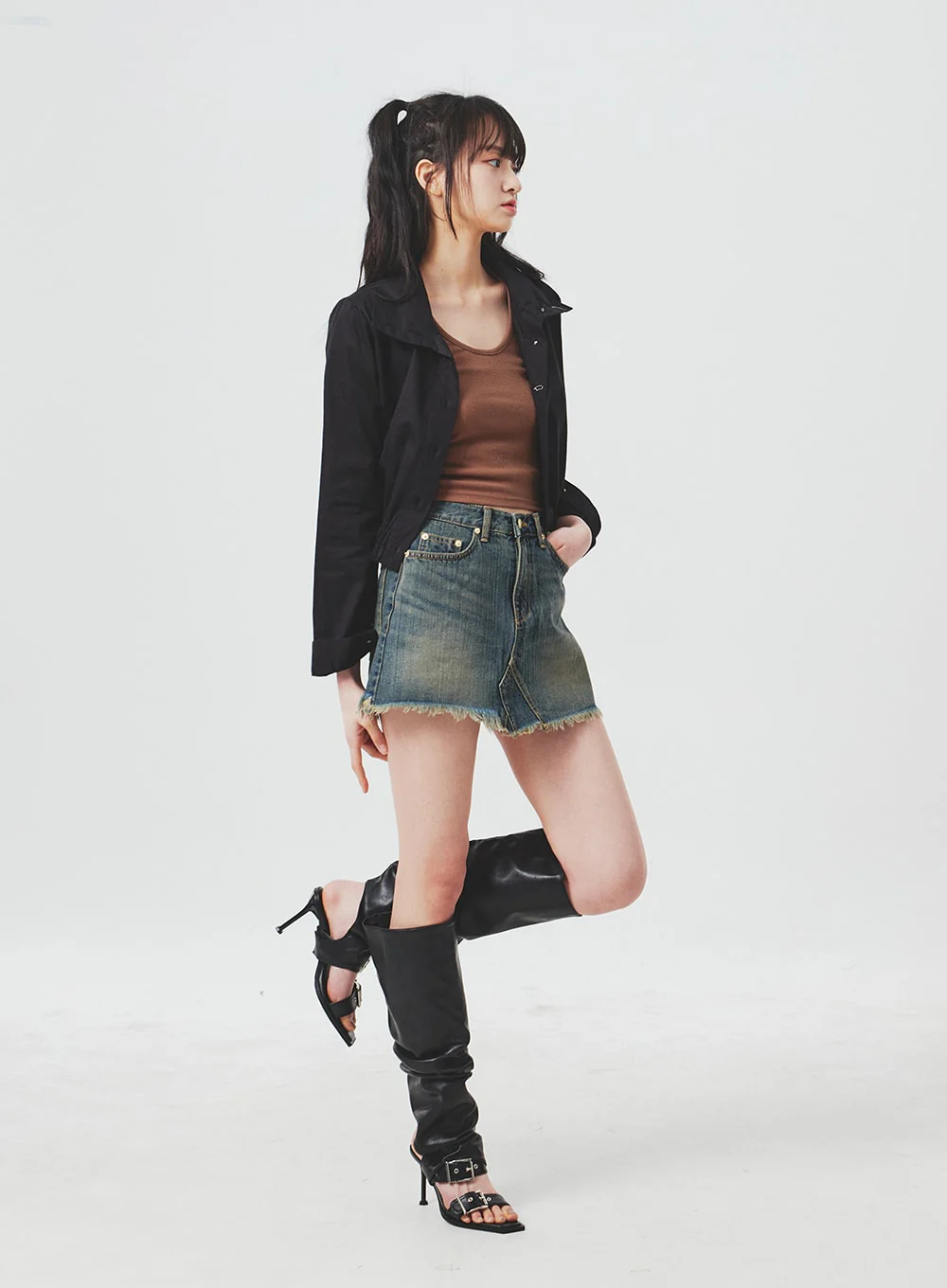 Layered Buckle Heels BA305 - Image 4