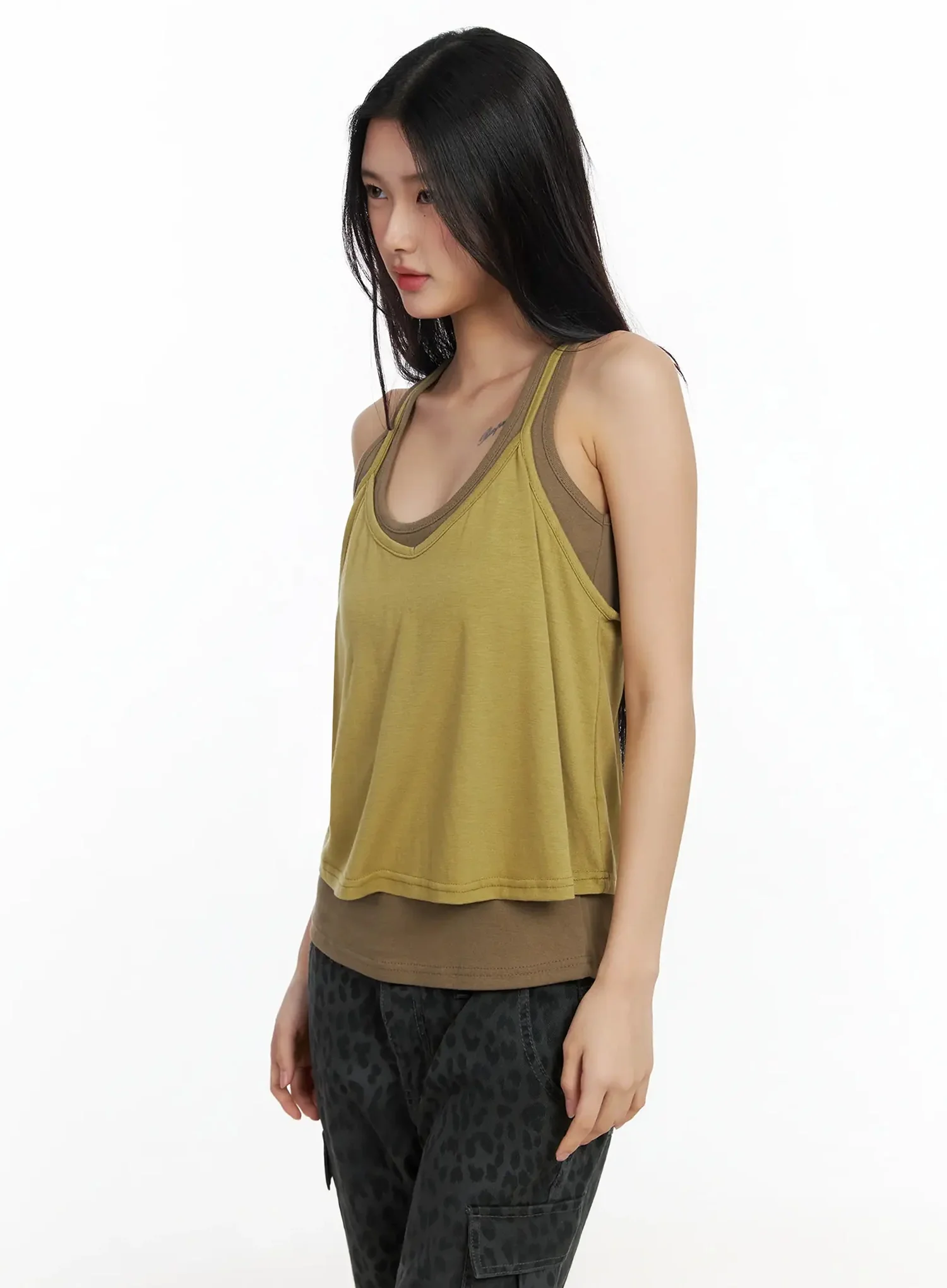 Layered Halter Tank Top IA508 - Image 9