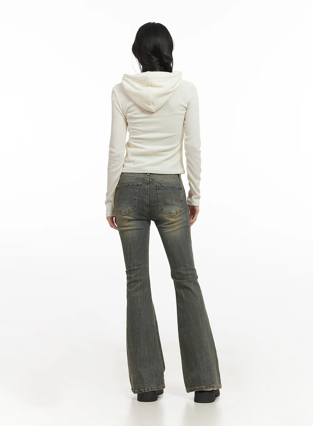 Layered Hooded Crop Top CN428 - Image 4
