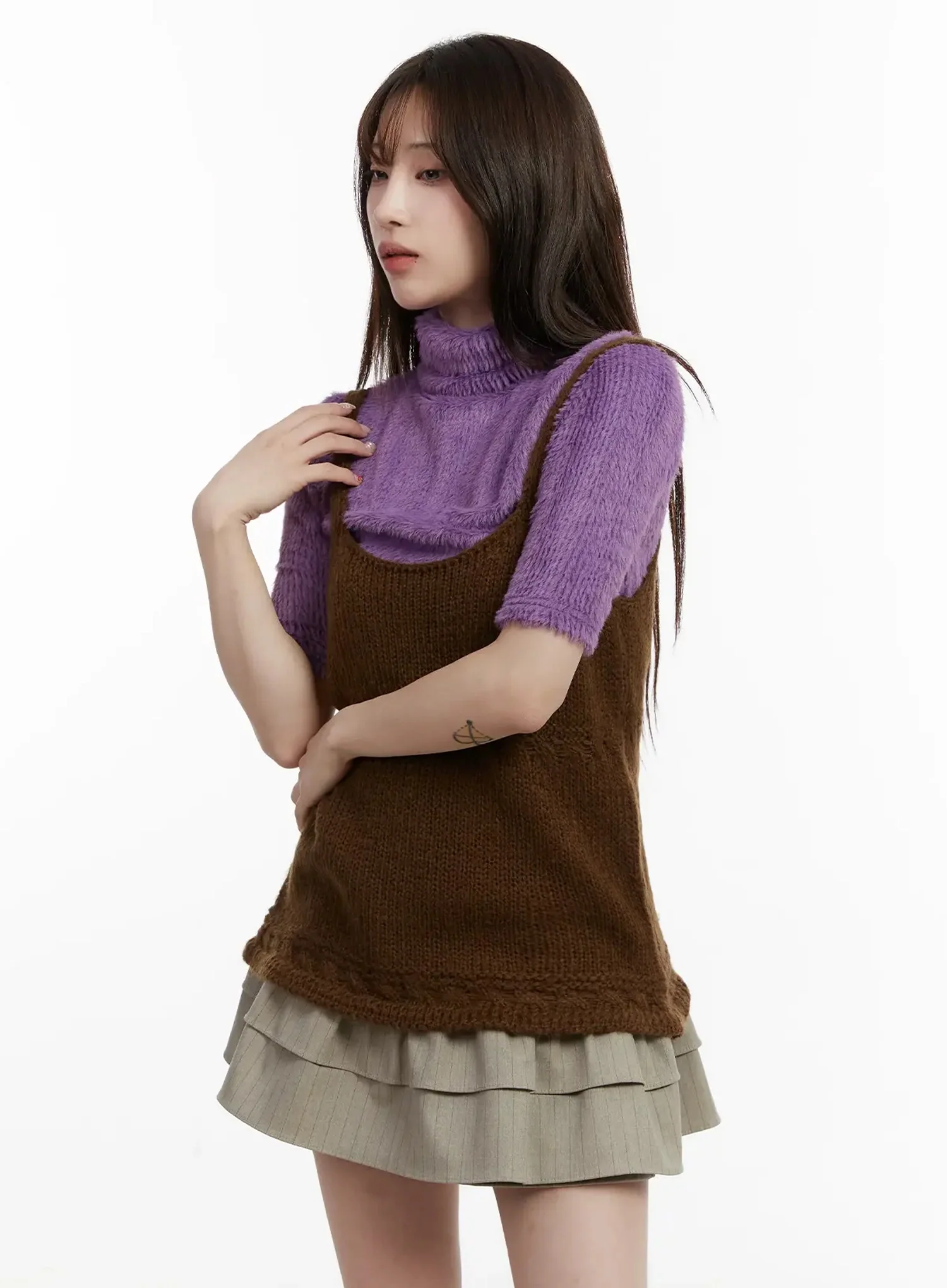 Layered Knit Top IJ521 - Image 7