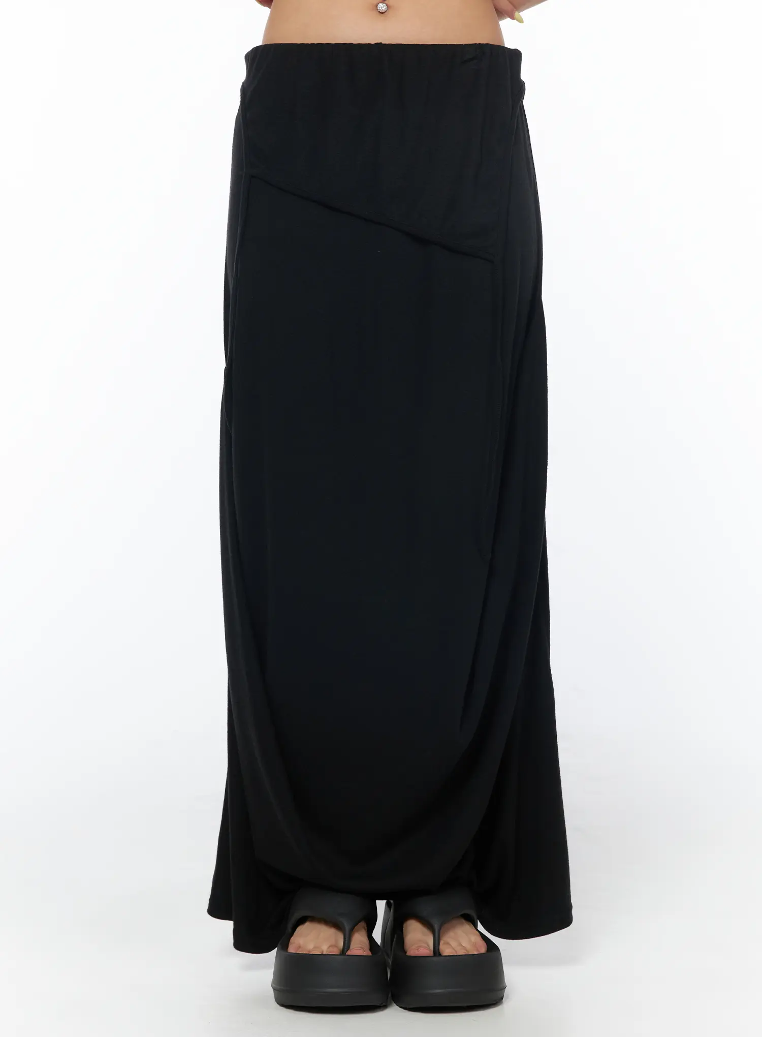 Layered Pin-Tuck Maxi Skirt CU502 - Image 2
