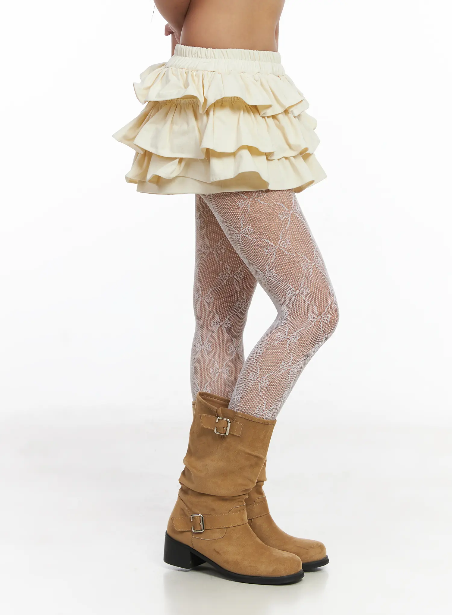 Layered Ruffle Mini Skirt CJ513 - Image 3