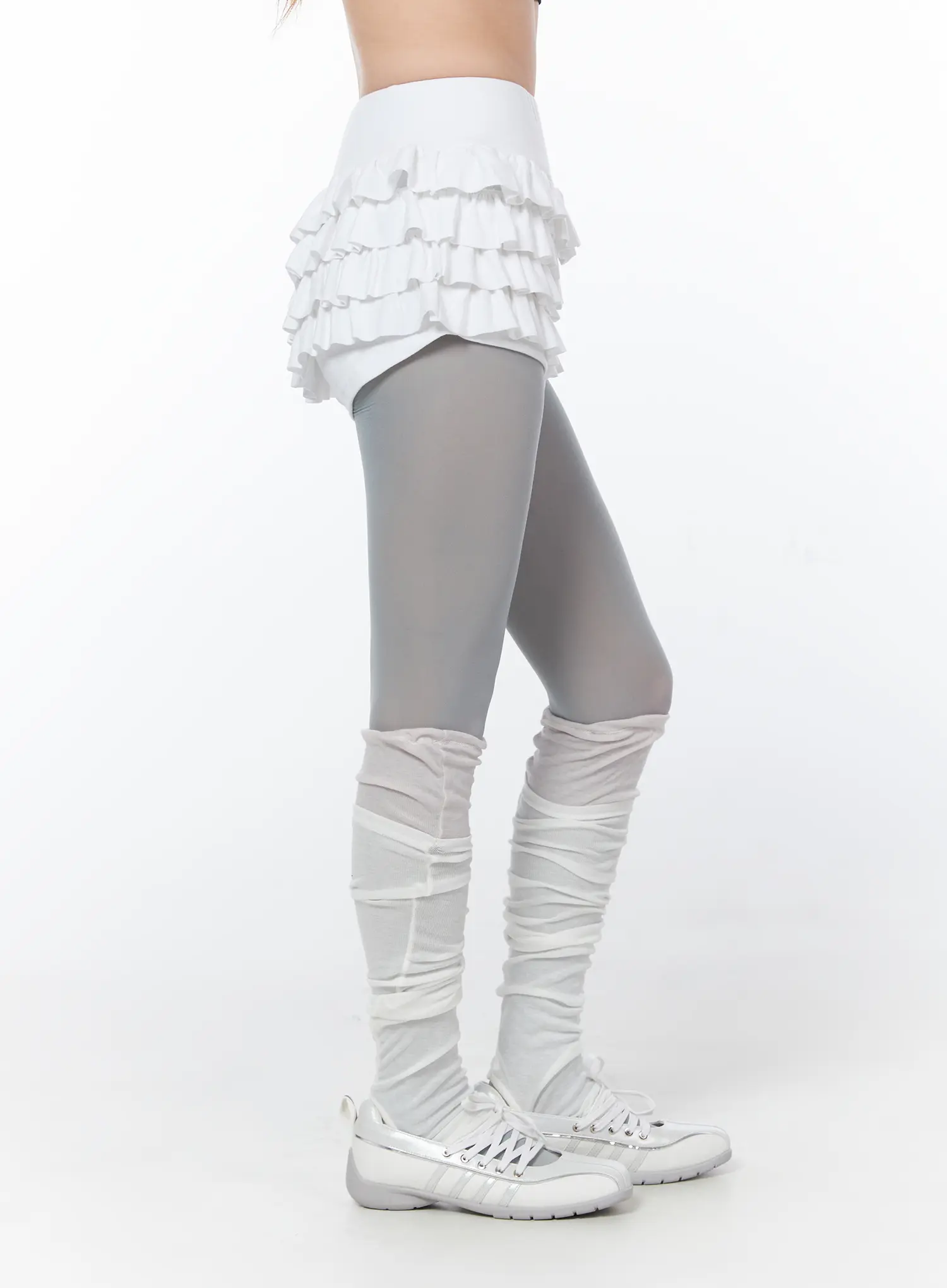 Layered Ruffle Mini Skirt CY508 - Image 5