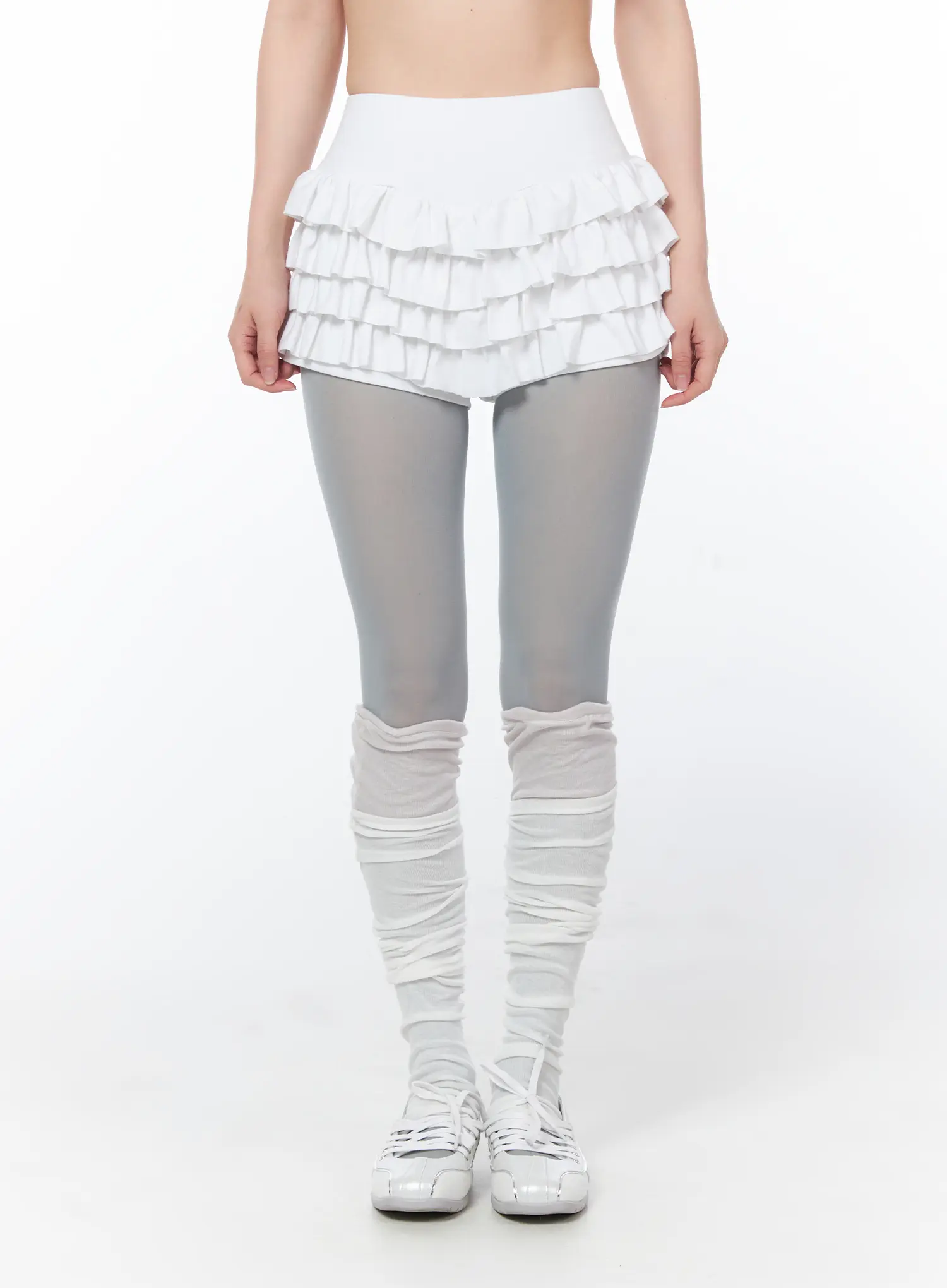 Layered Ruffle Mini Skirt CY508 - Image 9