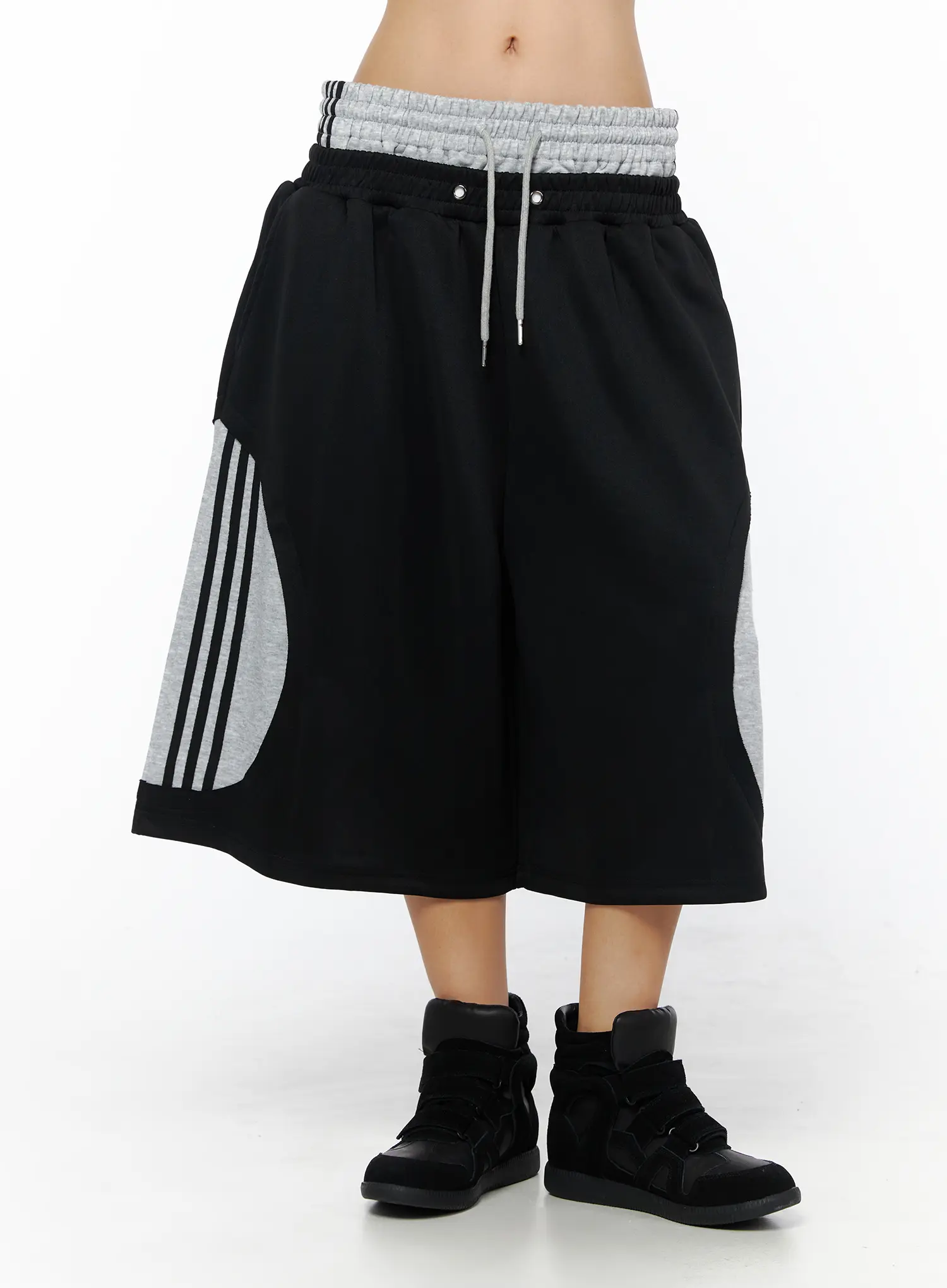 Layered Track Bermuda Shorts CU515 - Image 2