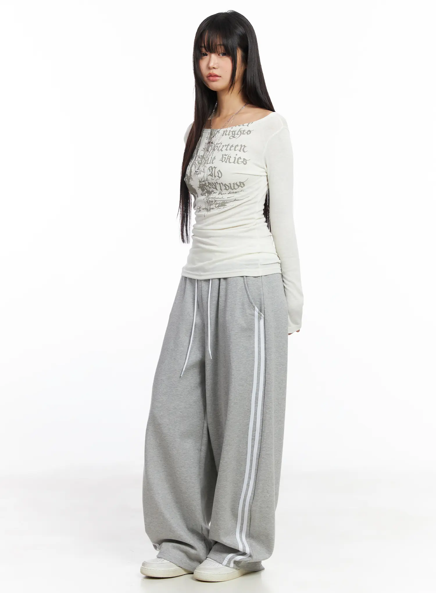 Layered Two-Tone Sweatpants CF506 - Image 6