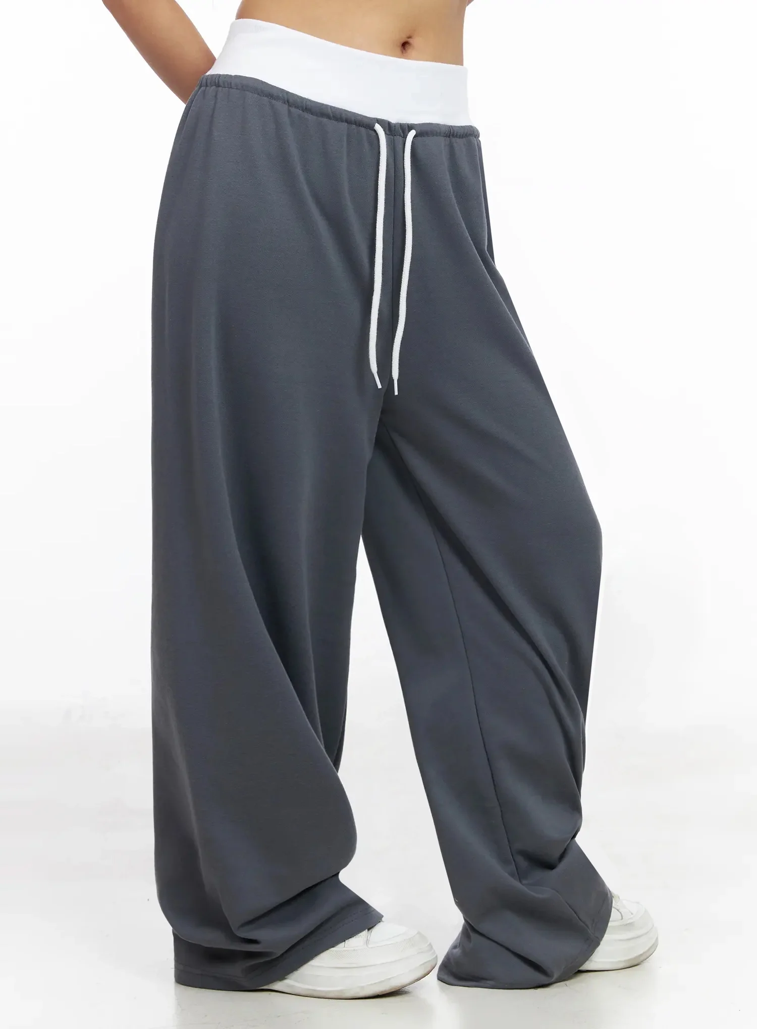 Layered Wide Leg Sweatpants IY504 - Image 12