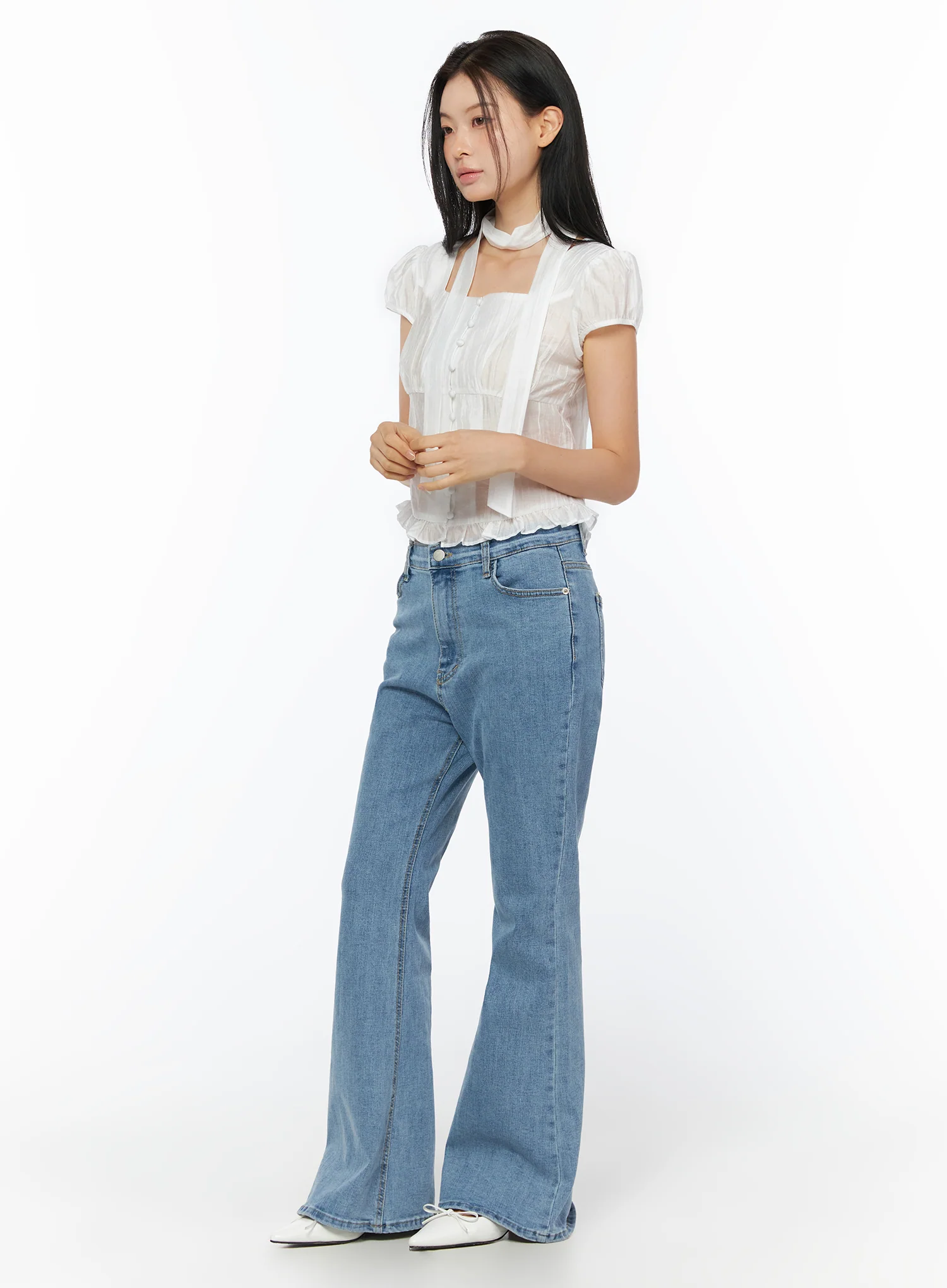 Leana Stretch Bootcut Jeans IU519 - Image 2