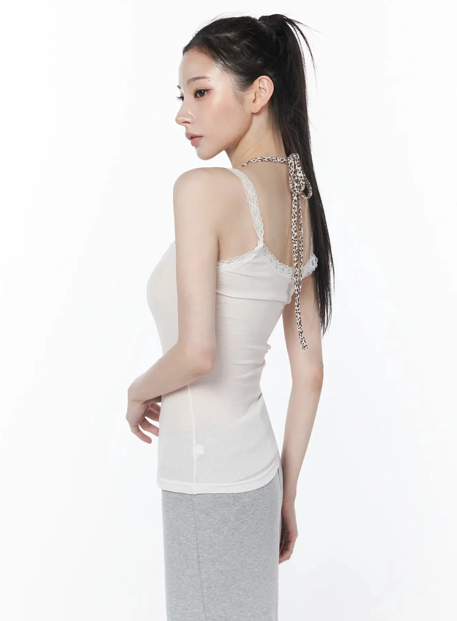 Leopard Accent Cami Top IU512 - Image 8