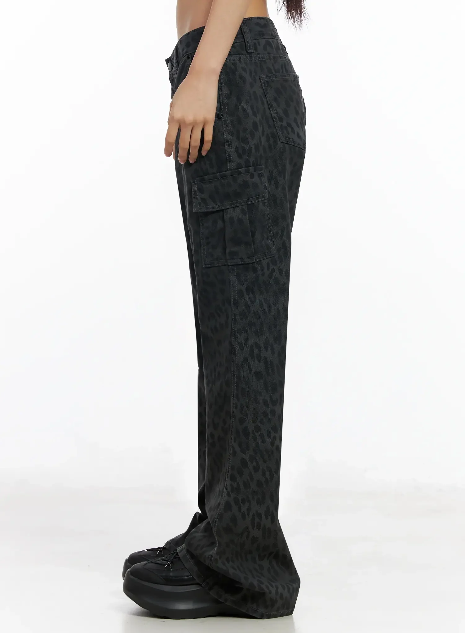 Leopard Print Flare Pants IA508 - Image 10