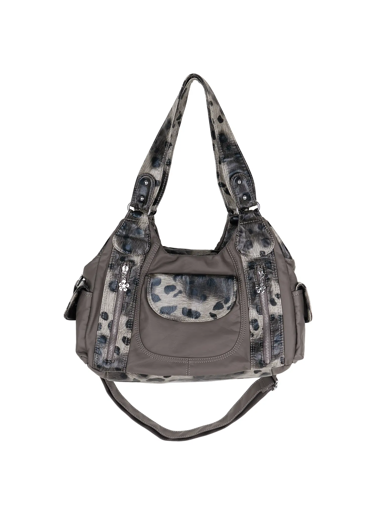 Leopard Print Two-Way Shoulder Bag CU515 - Image 12