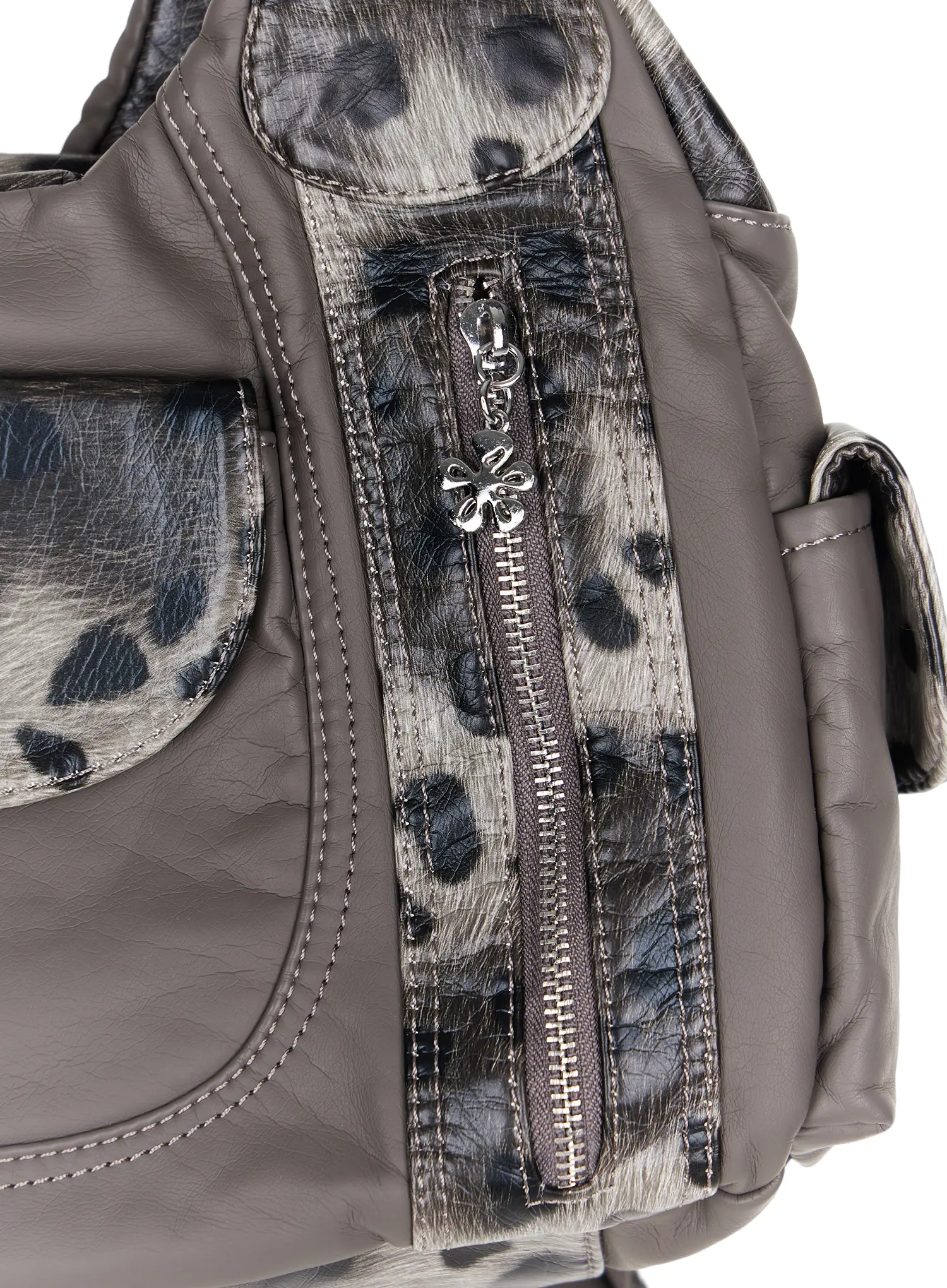 Leopard Print Two-Way Shoulder Bag CU515 - Image 6