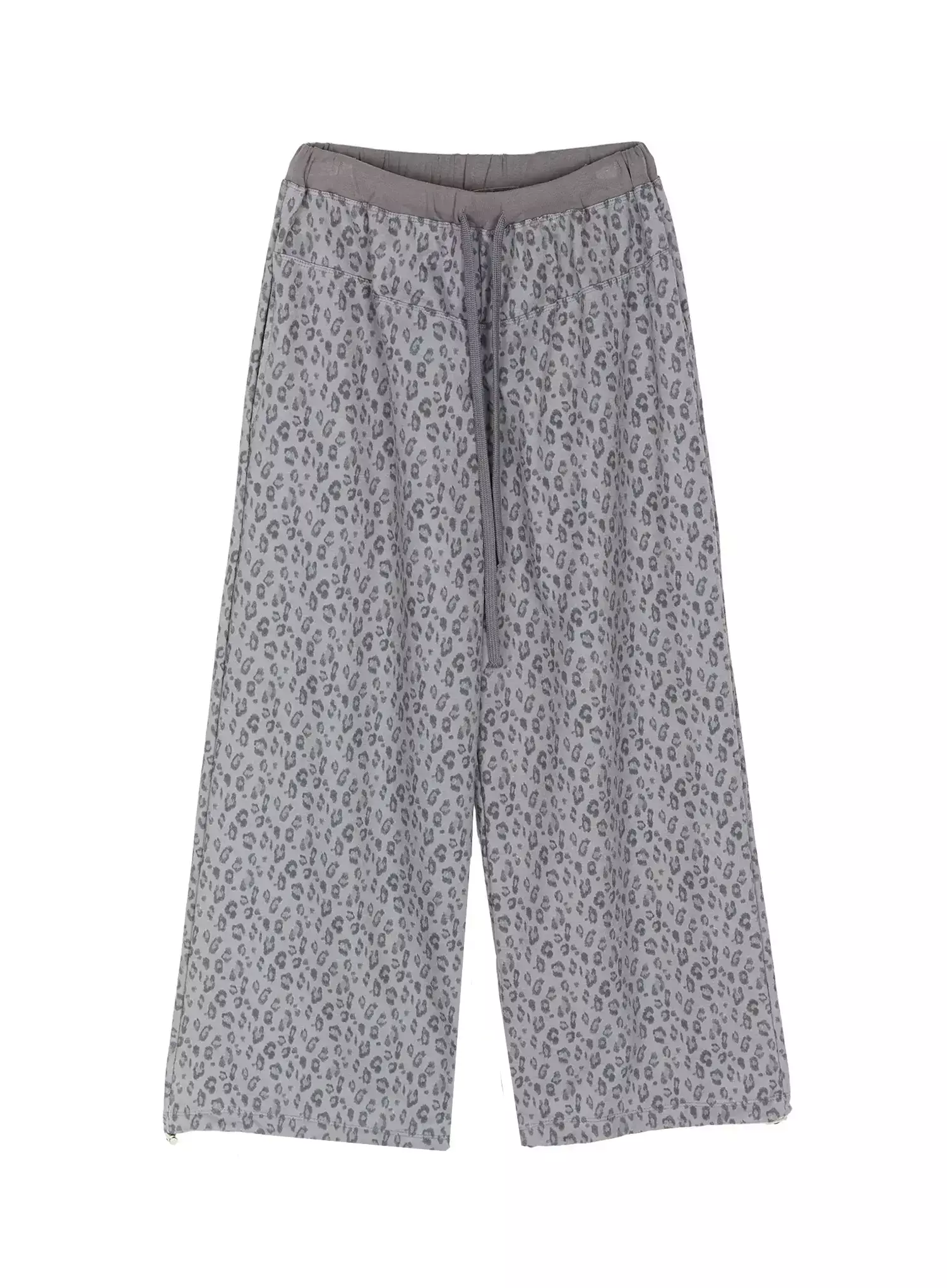 Leopard Print Wide-Leg Sweatpants IU525 - Image 14