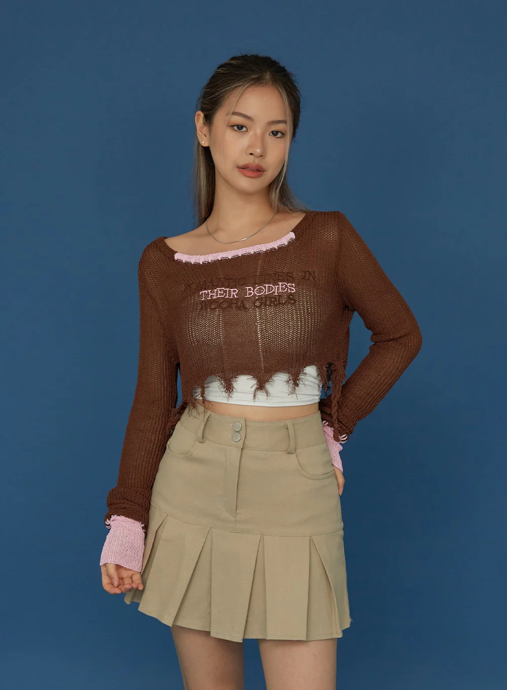 Lettering Stich Knit CG04 - Image 5