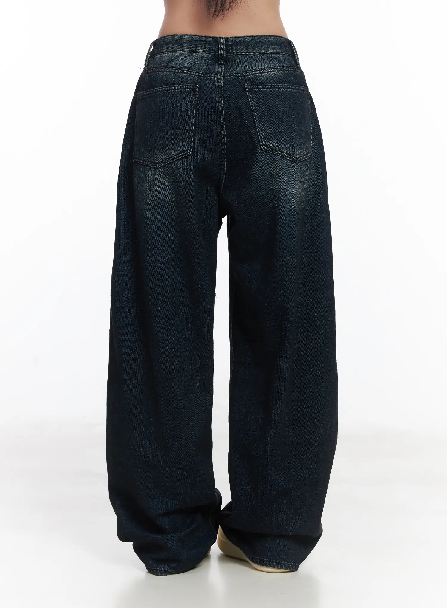 Lettie Fleece Pintuck Wide Leg Jeans CD529 - Image 7