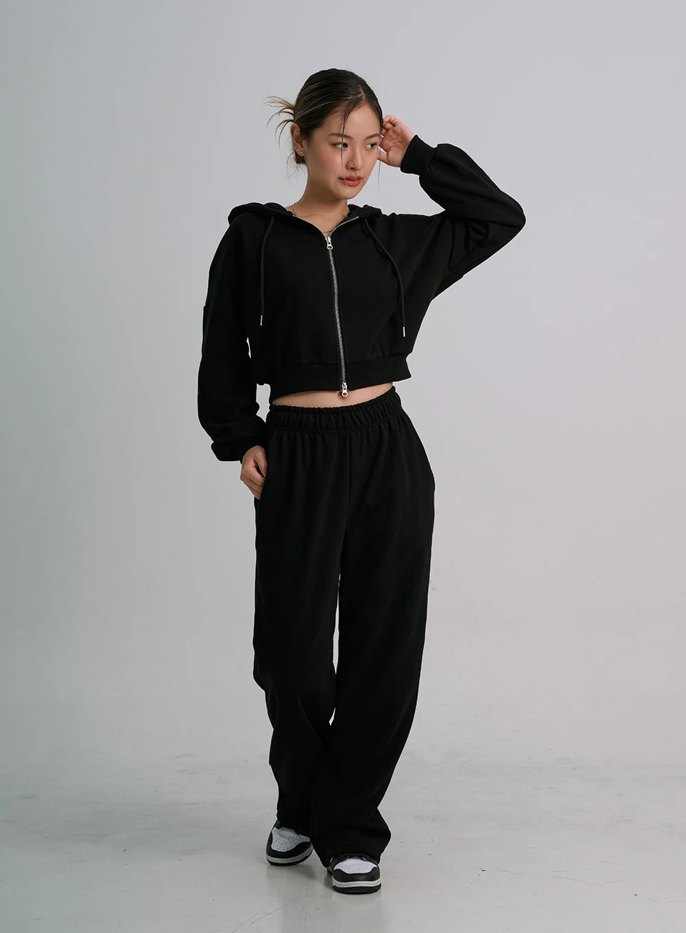 Lewkin Soft Basic Two Way Hoodie Zip Up C1210 - Image 9