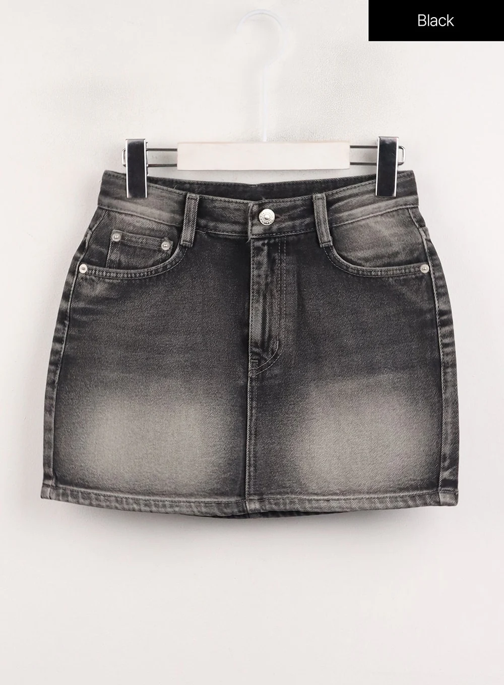Light Washed Denim Mini Skirt CJ412 - Image 11