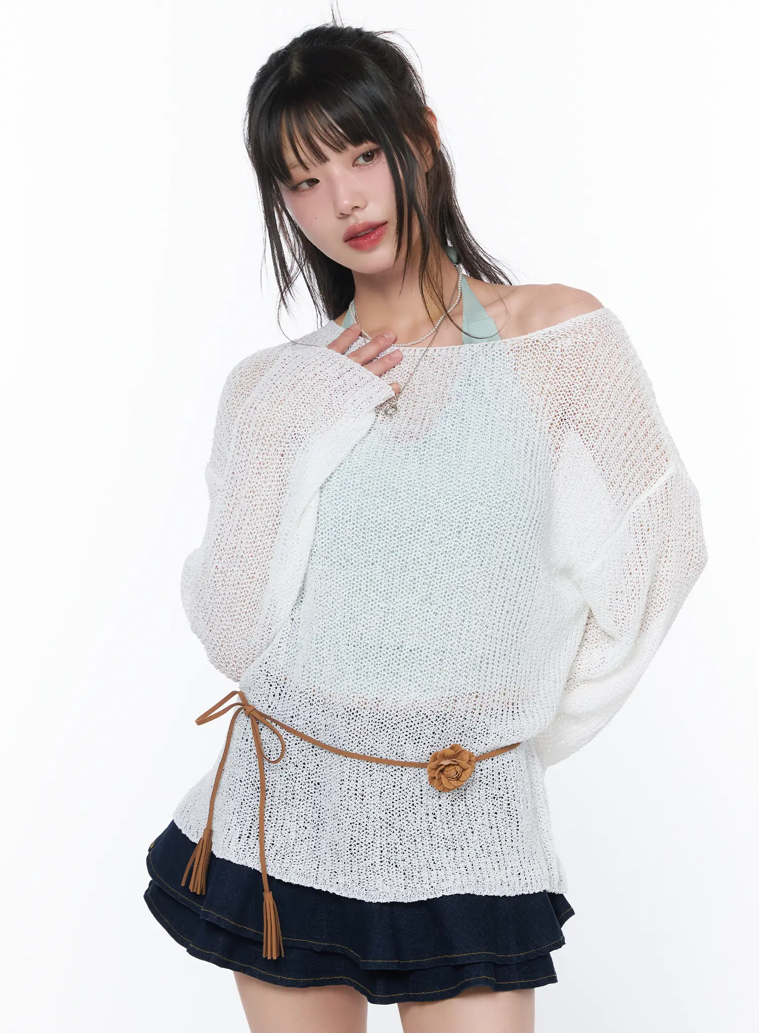 Lightweight Oversized Knit Cardigan CA530