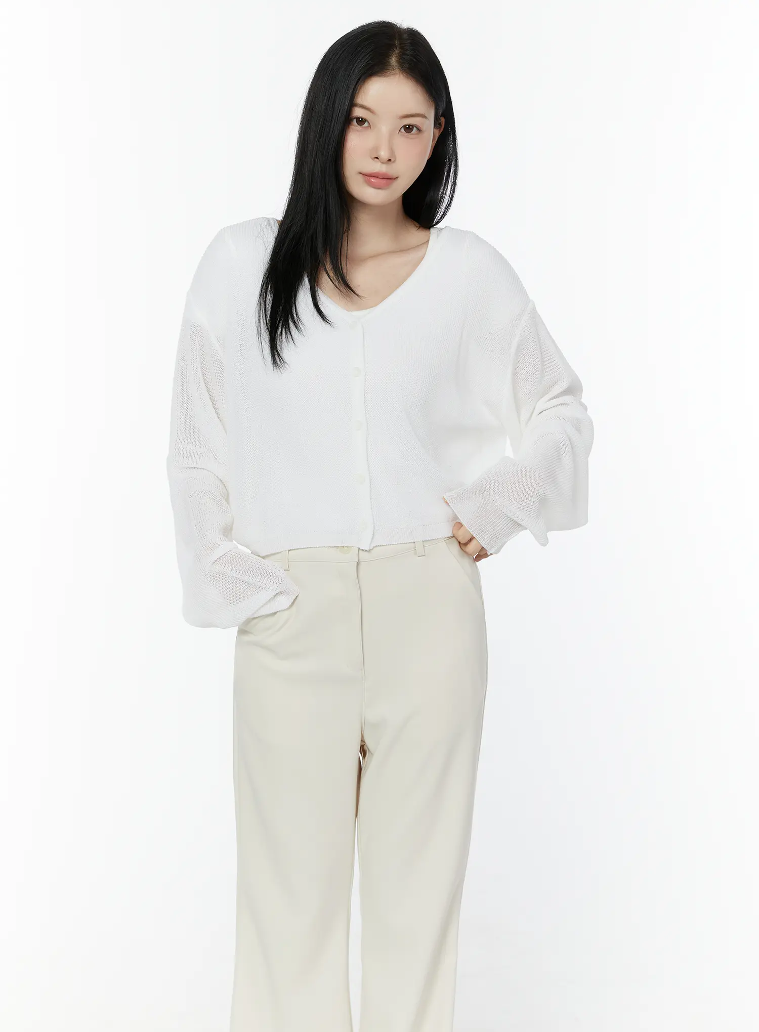 Lightweight Relaxed Fit Cardigan IU503