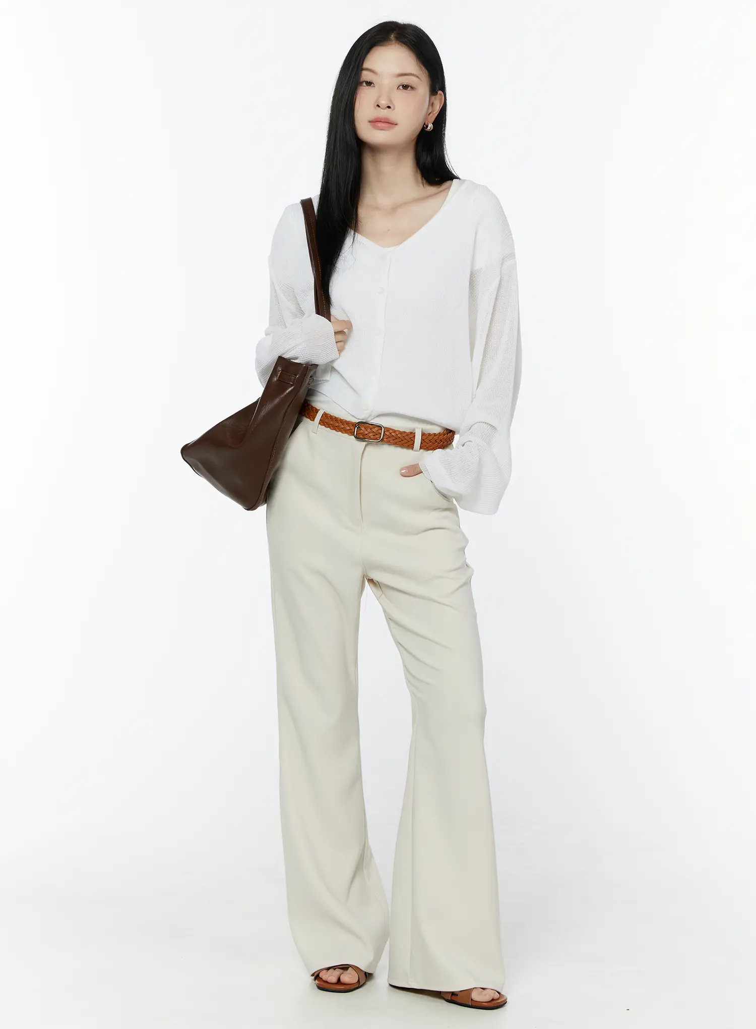 Lightweight Relaxed Fit Cardigan IU503 - Image 9