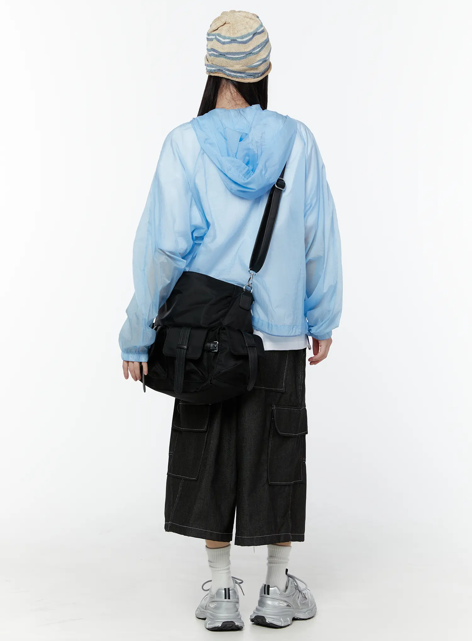 Lightweight Sheer Hooded Windbreaker CU505 - Image 10