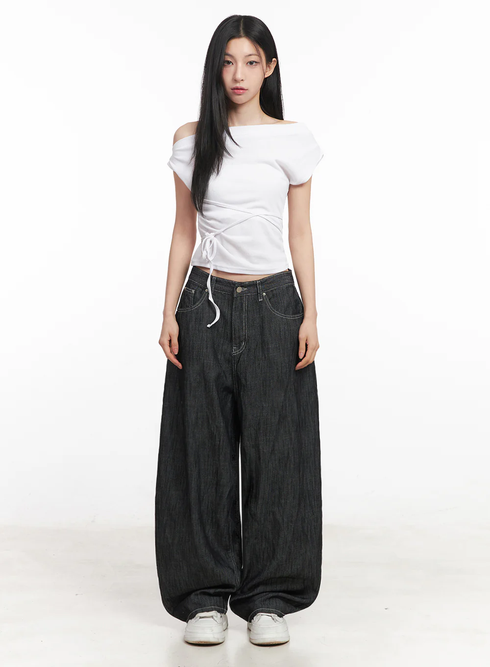 Lilli Wide-Leg Baggy Jeans IY516 - Image 3