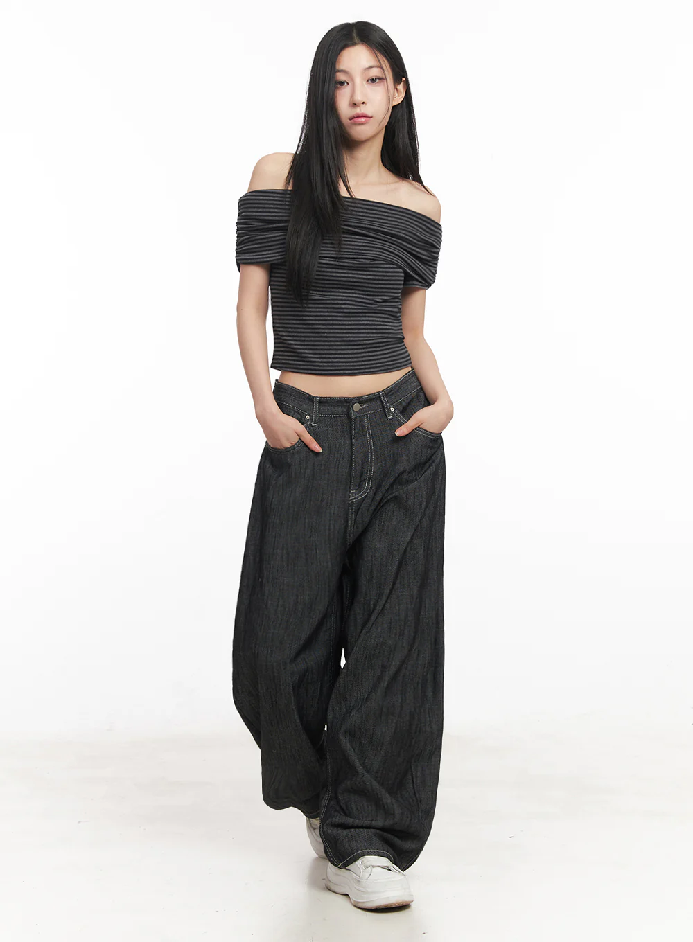Lilli Wide-Leg Baggy Jeans IY516 - Image 5