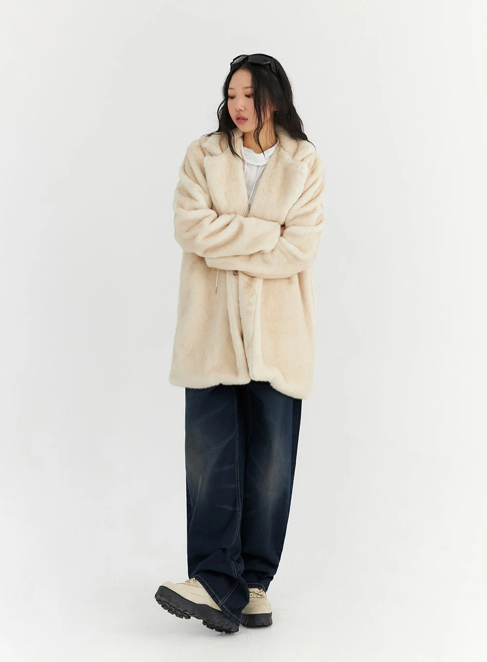 Long Sleeve Faux Fur Jacket CN303 - Image 6