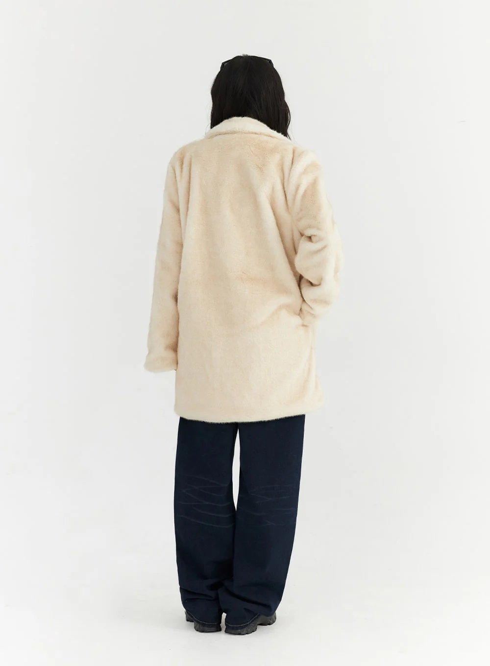 Long Sleeve Faux Fur Jacket CN303 - Image 7