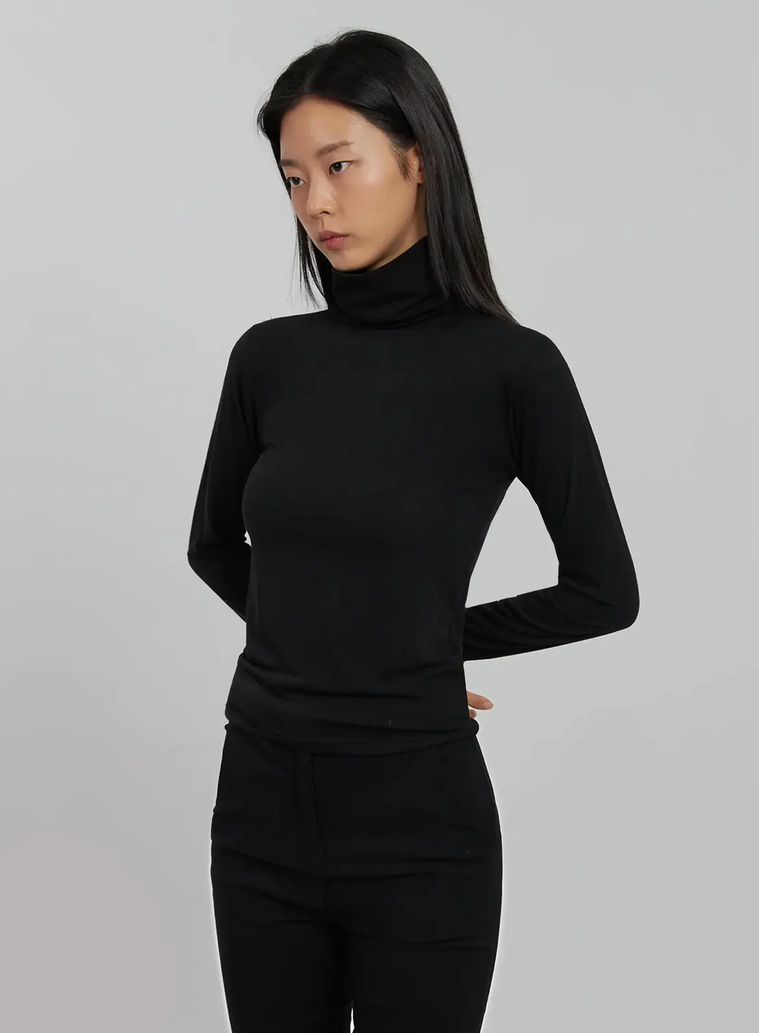 Long Sleeve Slim Turtleneck IJ509 - Image 16
