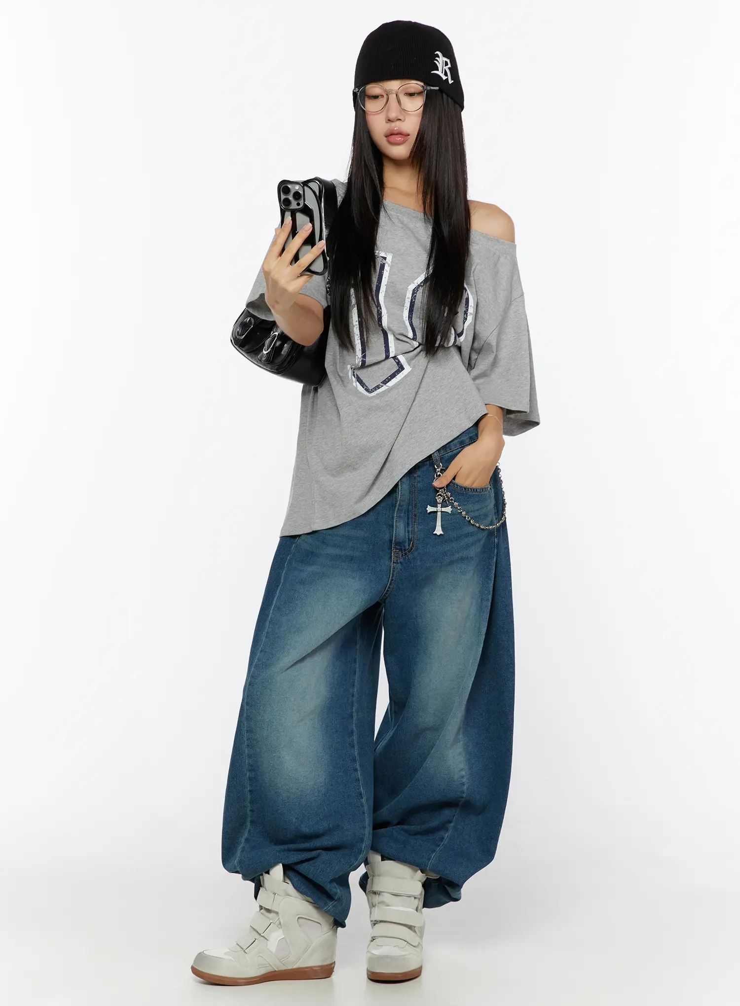 Loose Fit Oversized Tee CU526 - Image 7