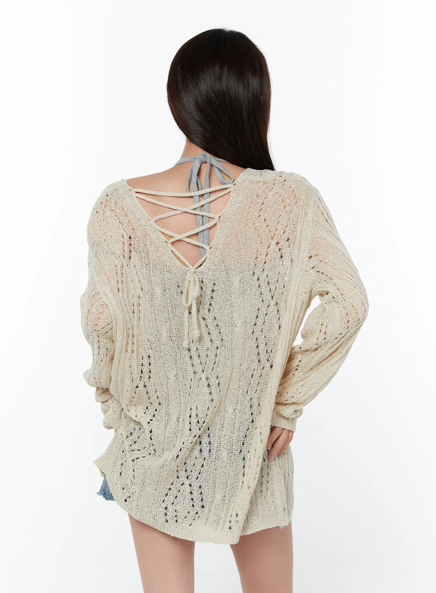 Loose Fit Two-Way Knit Top CY514 - Image 11